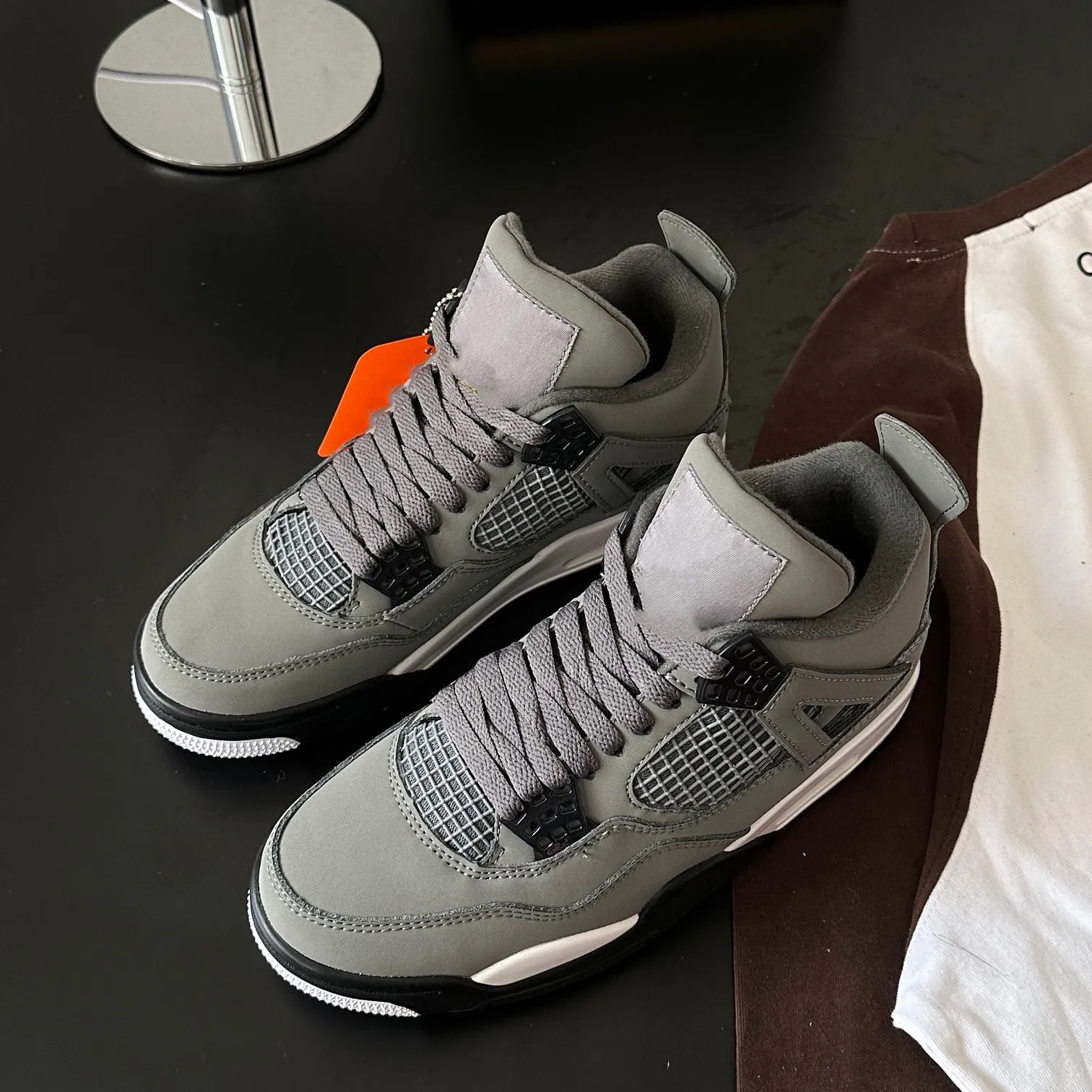 2023 Mid What The 4 4e Basketball Shoes Suede Leather LOGO
