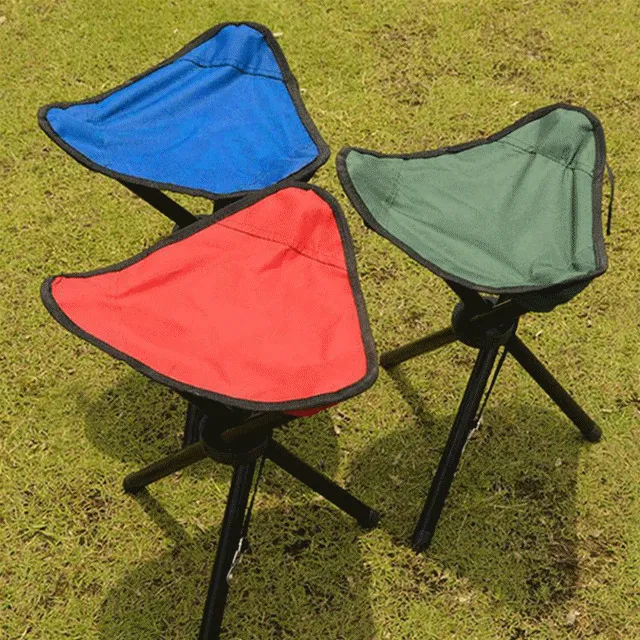 Kampeermeubilair Buiten Draagbare Vissen Stoelen Gieten Vouwkruk Driehoek Vissen Opvouwbare Stoelen Handige Visaccessoires 230831