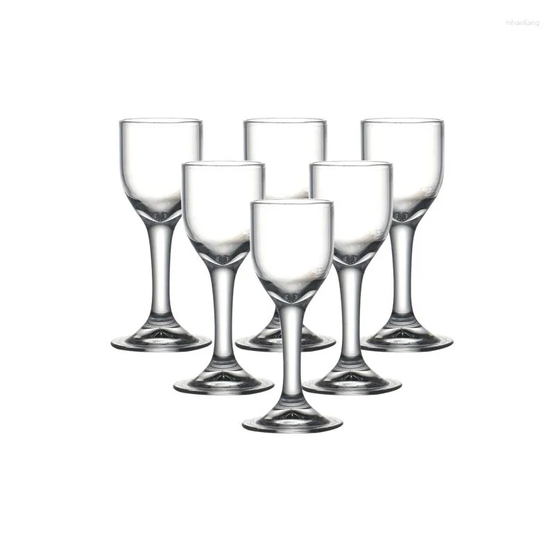 Wijnglazen set van 6 0,5 oz likeur handgemaakt geblazen Chinees BAIJIU S glas voor wodka gedistilleerde dranken bruiloft familiefeest 15 ml