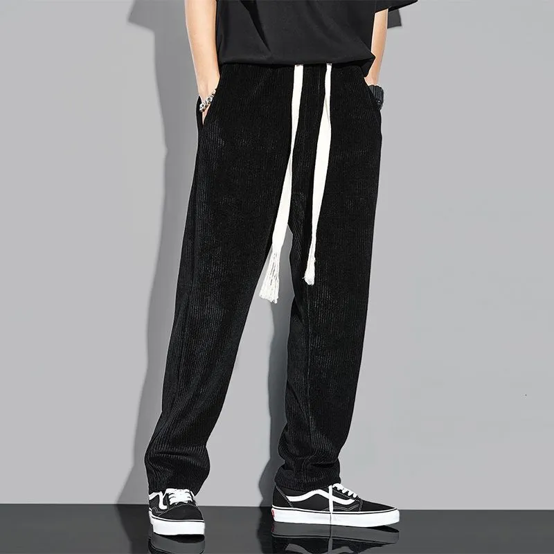 Men's Pants Down Pants Men's Winter Thicken Velvet Pants Sports Joggers Sweatpants Large Size Loose Warm Trousers Outer Wear 230831