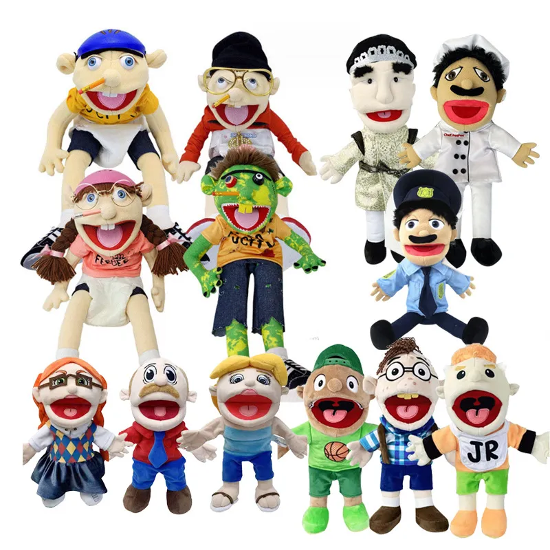 Cheap Soft Plush Toy Hand Puppet For Play House, Mischievous Funny Puppets  Toy With Working Mouth,Kid's Gift For Birthday Christmas Halloween Party