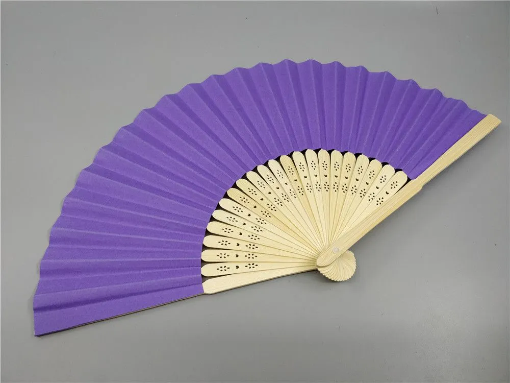 personalized paper folding hand fans wedding favors gifts bridal shower giveaways wholesales