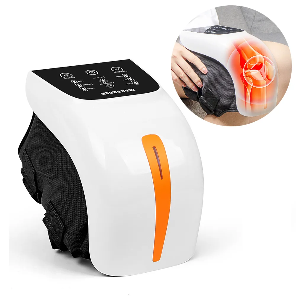 Leg Massagers Touch Screen Airbag Pain Relief Infrared Laser Vibration Electric Heating Knee Massager Health Care Physiotherapy Instrument 230831