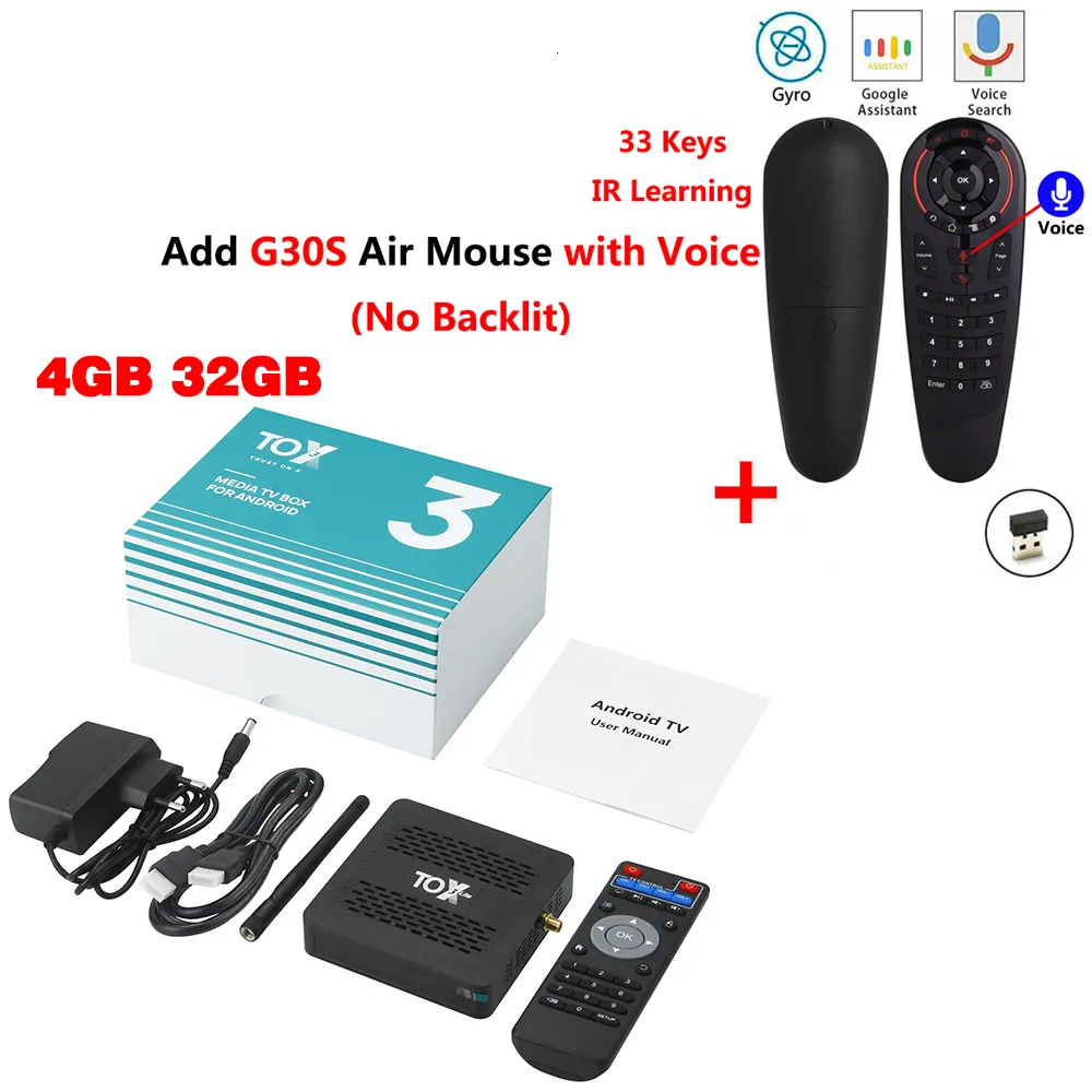 Linux Iptv Box TOX3 Tv Box Android 11 Smart Tv Box 4GB 32GB Amlogic ...