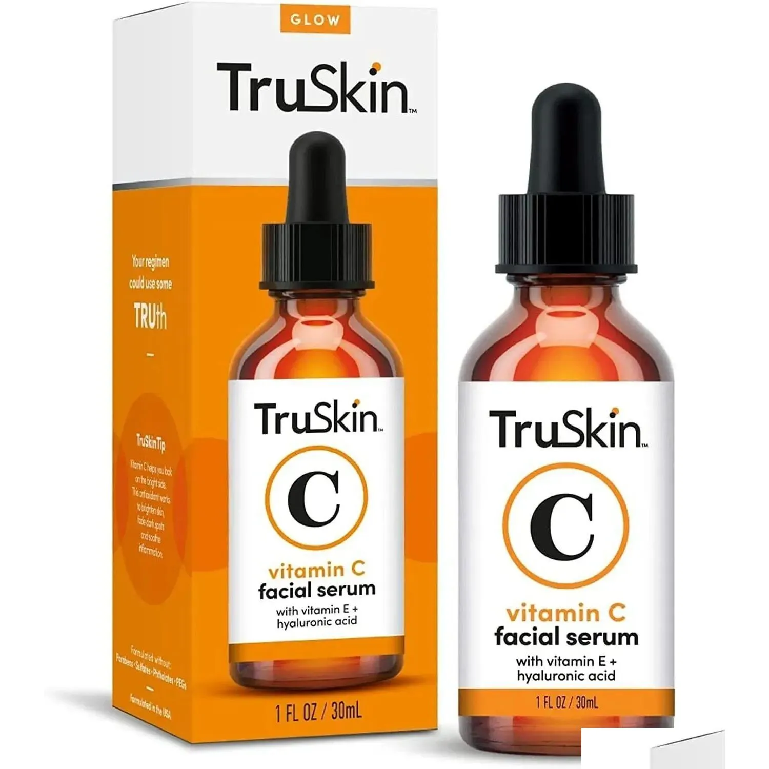 Other Health Beauty Items Wholesale Truskin Facial Serum 30Ml Vatamin C E Acid Essence 1Oz Skin Care Face Lotion Cream High Qualit Dhge1