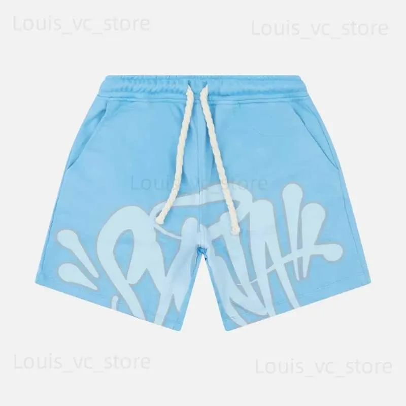 Бренд Syna World Mens футболка уличная одежда Synaworld Y2K 2 Piece Set Hip Hop Letter Syna Tshirt Shorts Synaworld Два пьеса Новый набор спортивная одежда 1950 4975