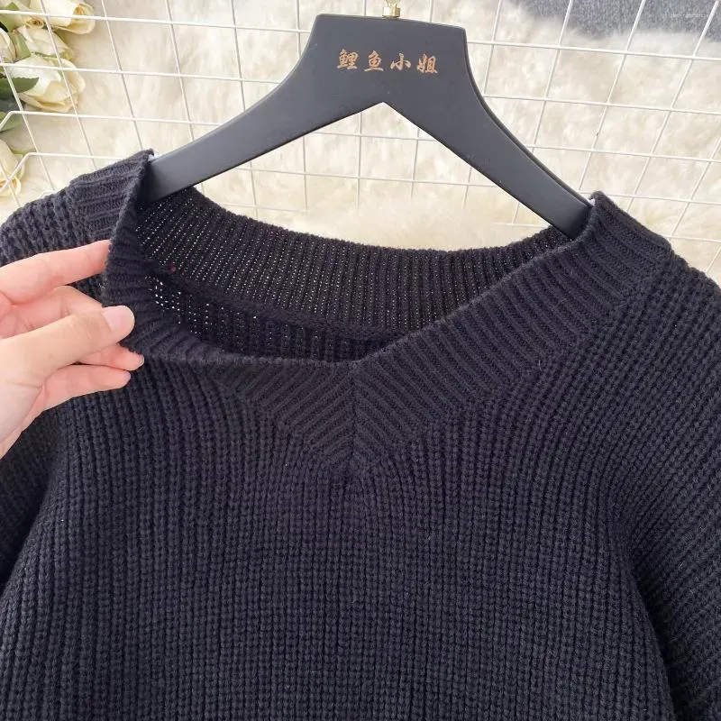 Abiti casual Donna Vintage maglia due pezzi gonna set manica lunga o collo maglione ampio e vita alta avvolgente tromba