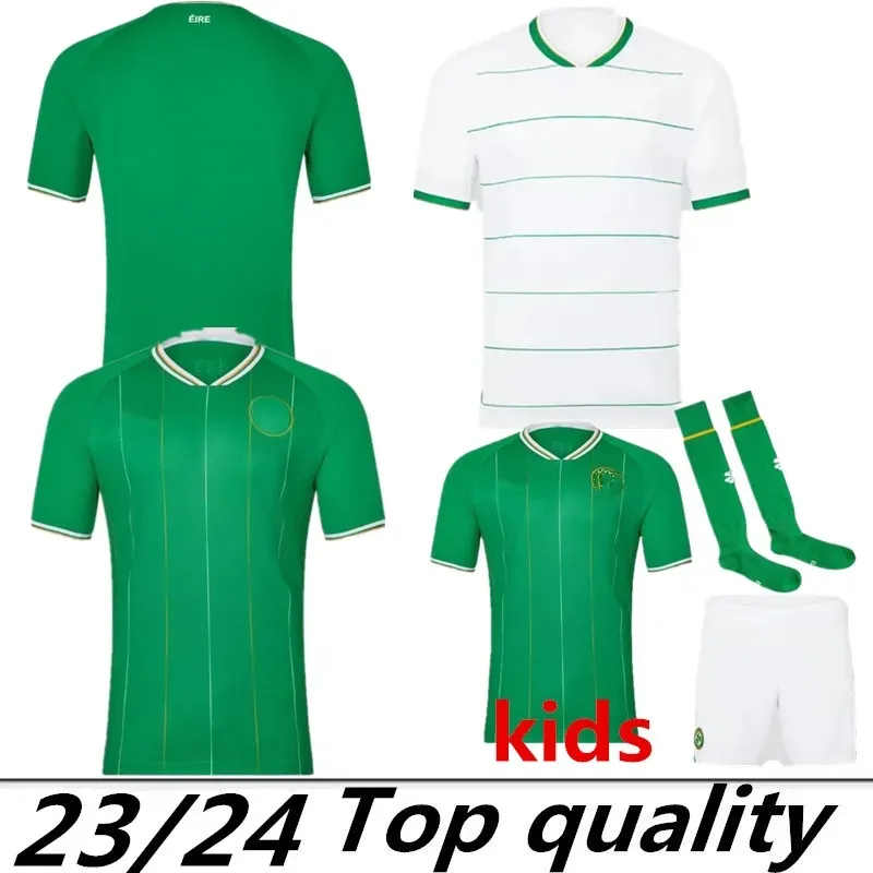 3XL 4XL 2023 2024 İrlanda Ev Futbol Forma Kiti Doherty Duffy 23 24 Away Euro Milli Takımı Egan Brady Keane McCabe Hendrick McClean Futbol Gömlek Erkekler Çocuk Üniforma