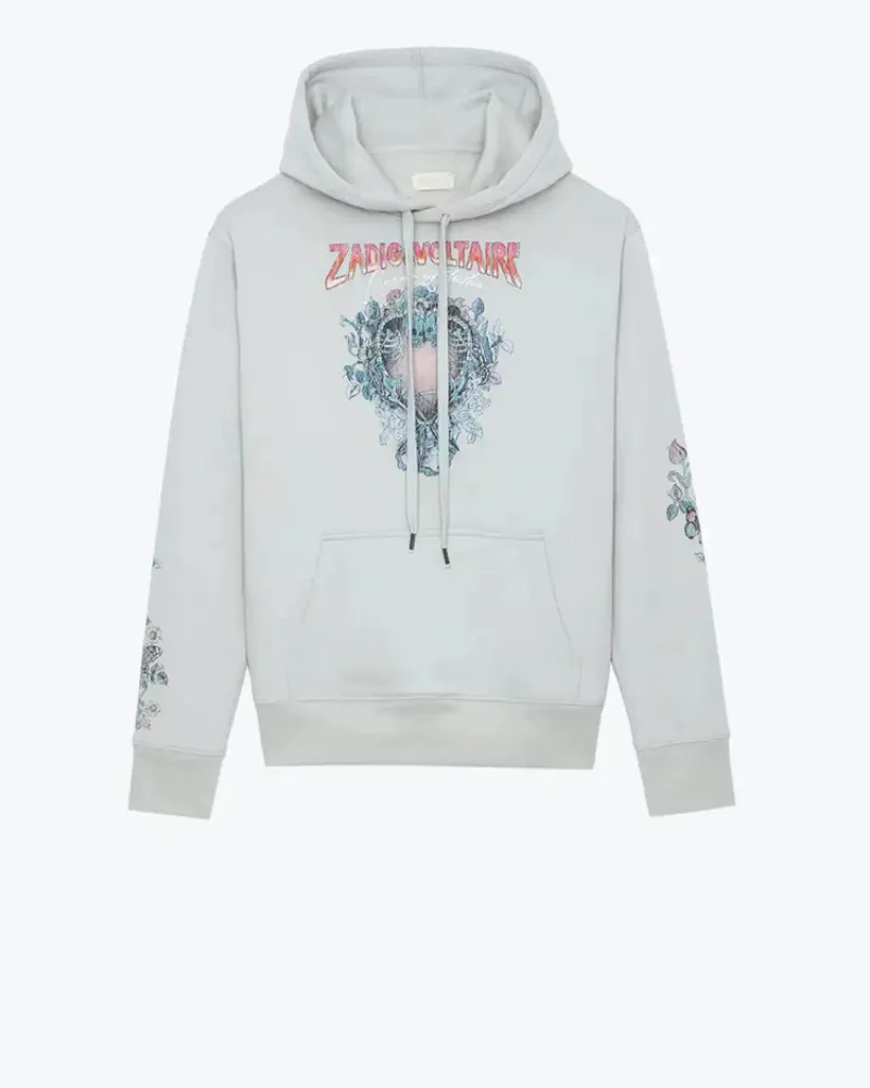 Hoodies designer zadig voltaire tröjor hoody kvinnor high street streetwear lösa hoodie mönster par toppar tröja tröja långa ärmar