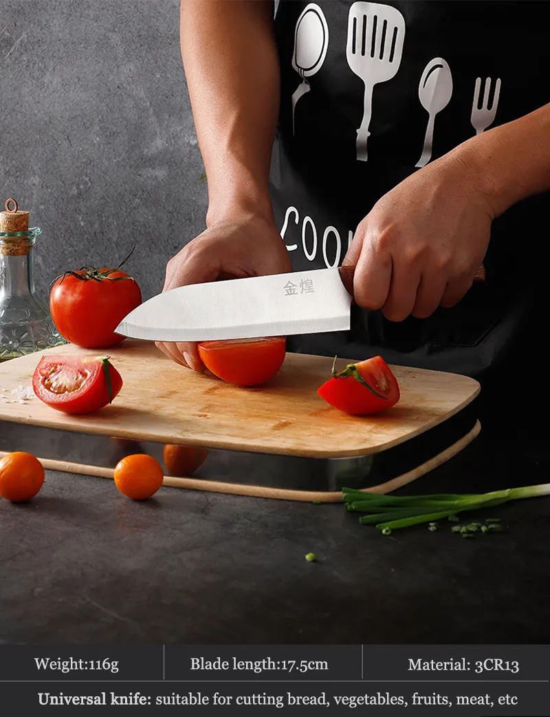 Premium Kitchen Knife Set - Stainless Steel Knives with Wooden Handles ...