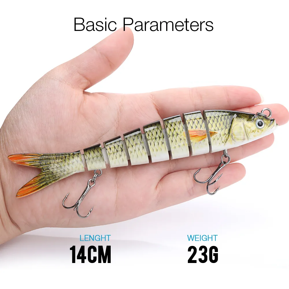 Baits Lures VTAVTA 1014cm Sinking Wobblers Fishing Lures Jointed Crankbait  Swimbait 8 Segment Hard Artificial Bait For Fishing Tackle Lure 230830 From  Yujia09, $8.54