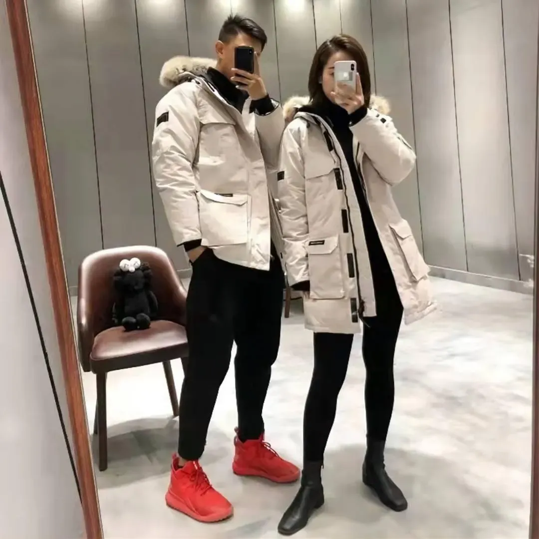 Mens Womens Fashion Down Jacket Winter Coats Men Puffer Jackets Parkas with Letter embroidery Outdoor Jackets Coat Streetwear Warm Clothes size XS-ZXL