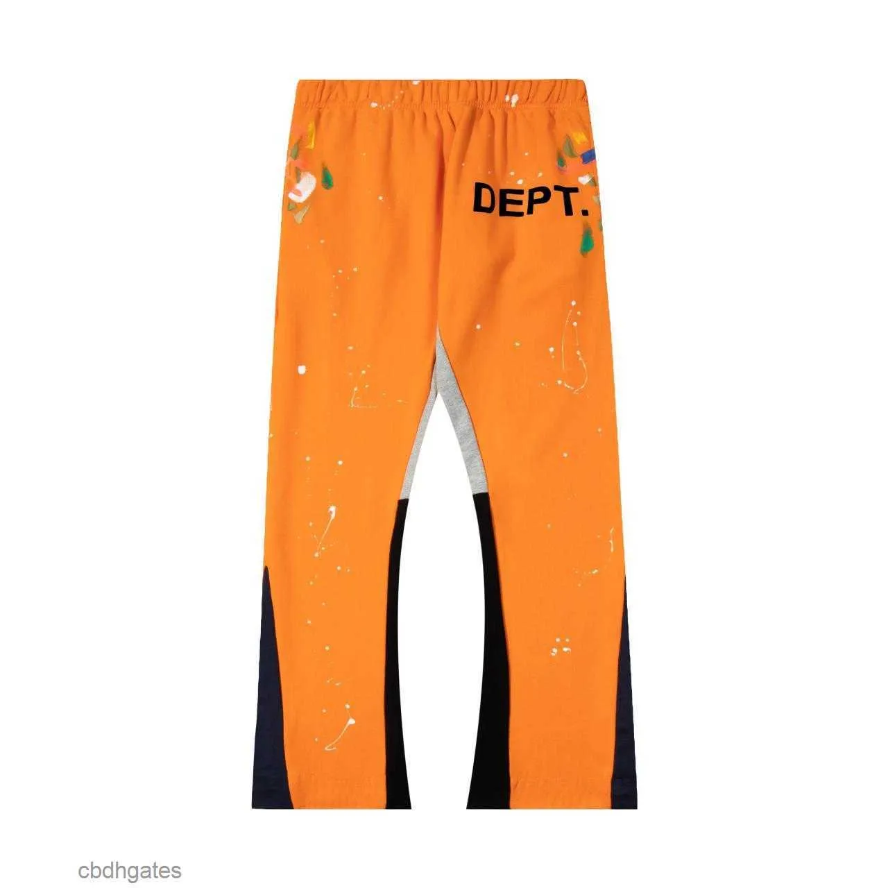 Men Pants Long Casual Pant Mens Fashion Brand Gallerry Deptt Sweat Hand-painted High Version New Color Products Autumn Winter American Women Pnfw