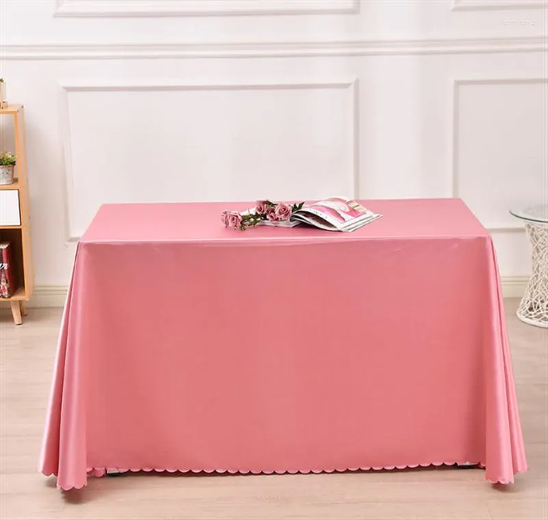 Toalha de mesa retangular de poliéster, toalha de mesa de cetim para aniversário, natal, decoração de festa em casa, suprimentos de casamento