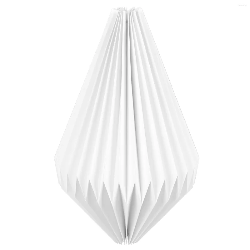 Luzes de teto abajur acessórios para casa decoração el luz capa chique acessório papel dobrável feito à mão pendurado estilo nórdico lustre