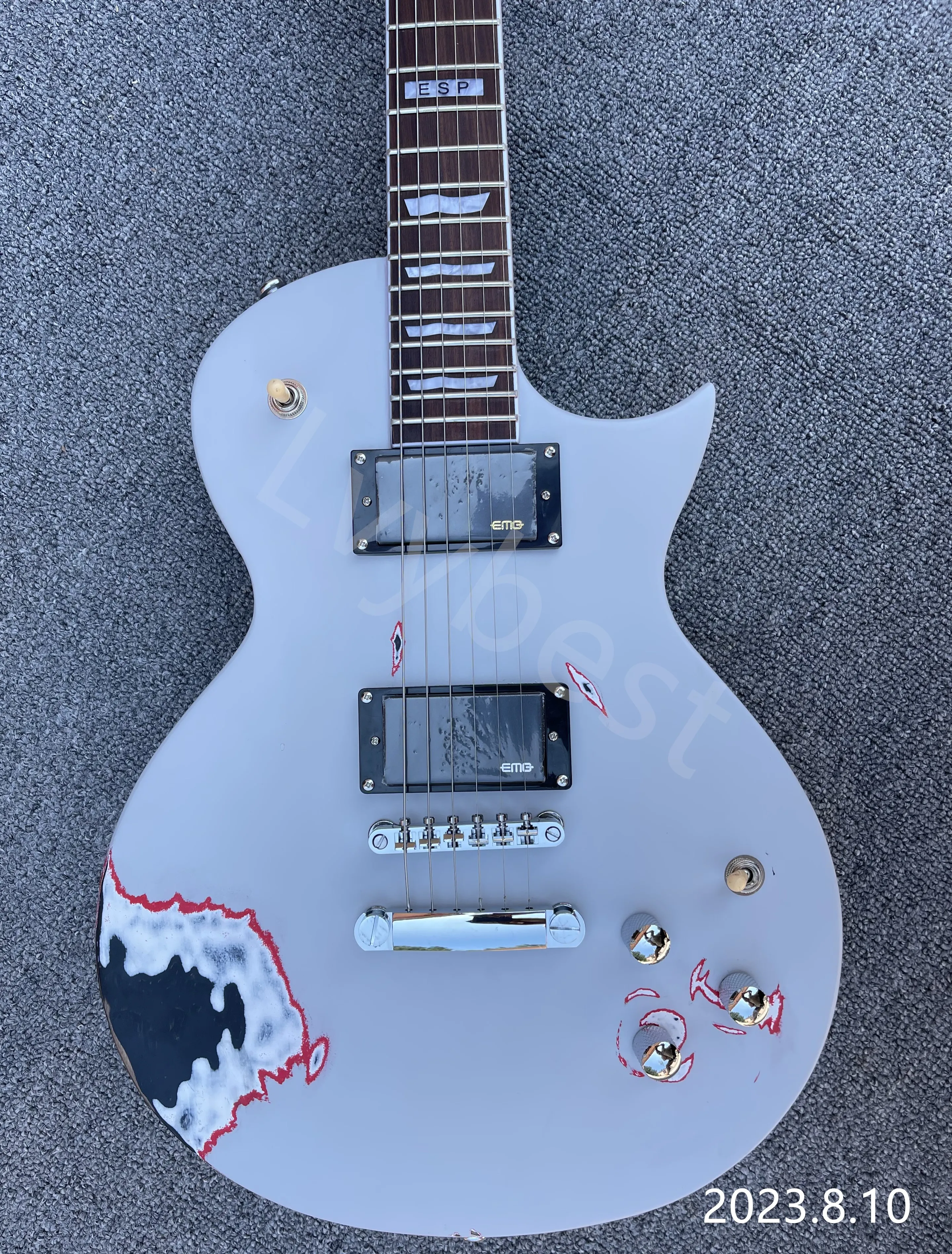 Solid Body Electric Guitar 4 Layers Relic Paint, Rosewood