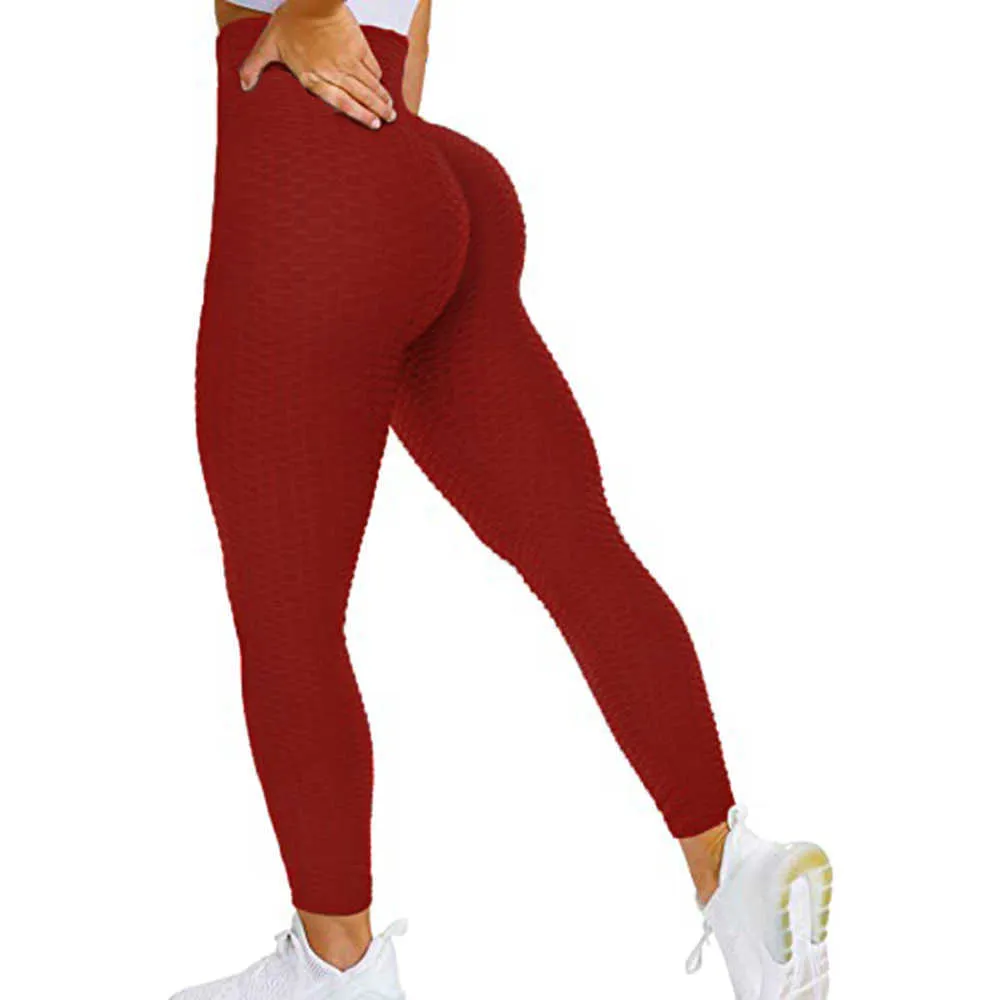 Pantalones De Yoga De Fitness Push Up Leggings De Cintura Alta Para Mujeres  Gimnasio Elástico Leggins Texturizados Medias Deportivas Sexy 2021  Pantalones Para Correr X0831 De 7,12 €