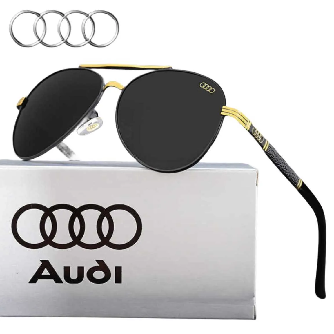 Fashion Audi Top Sunglasses The New Sunglasses For Men's Polarized Toad  Glasses And Women's High Definition Driving Tide With Box