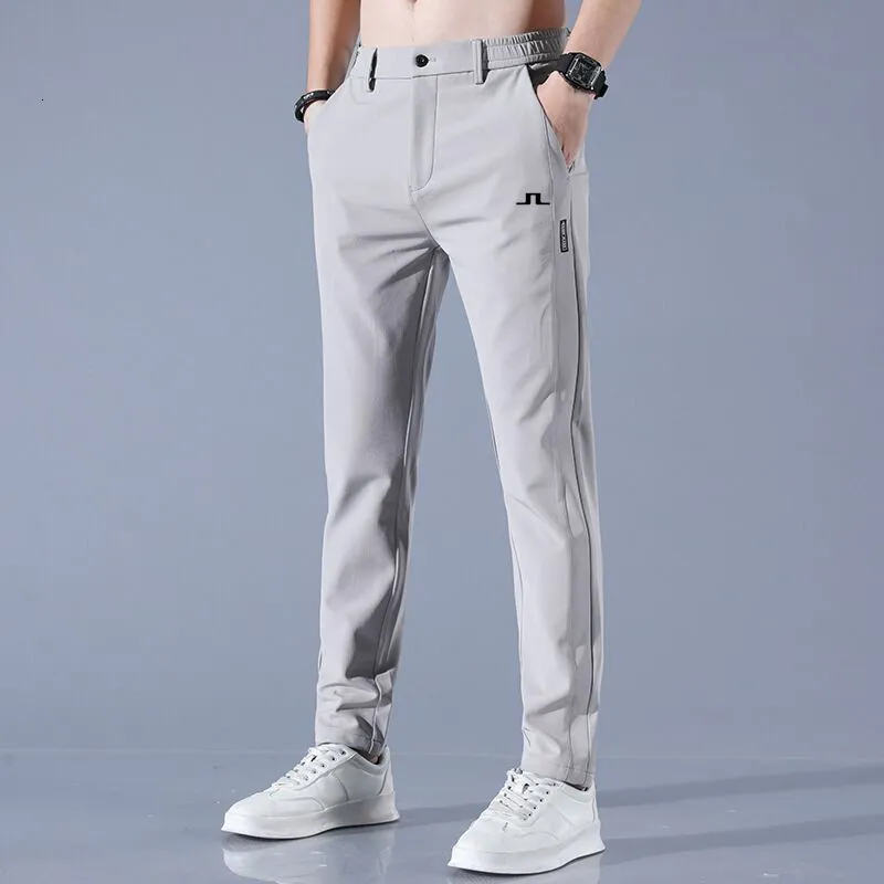 Mens Pants Golf Summer Men High Quality Elasticity Fashion Casual Trousers Breathable J Lindeberg Wear 230830