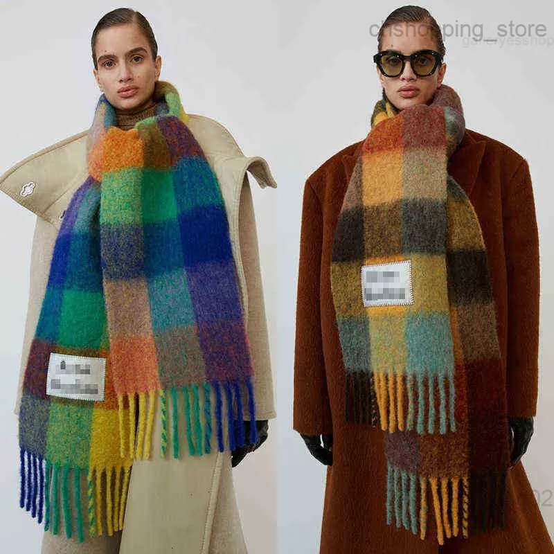 Neue Ac Winter Schals für Frauen Schals Wraps Dame Pashmina Reine Decke Kaschmir Schal Hals Stirnband Hijabs Stola A-4 Y1122yc63