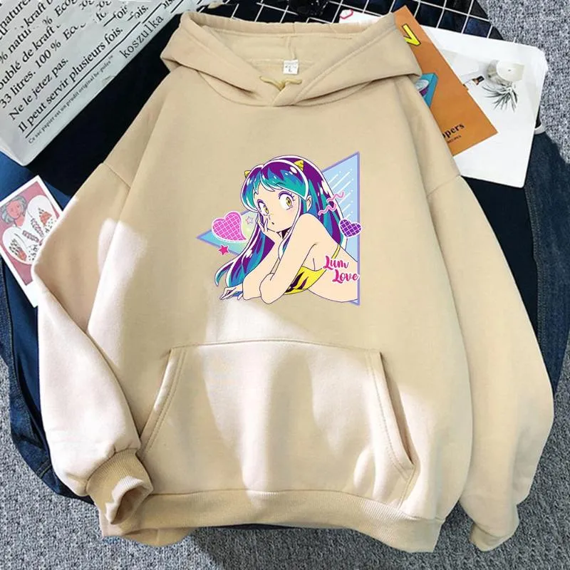 Sweats à capuche pour femmes 2023 Vintage Anime Urusei Yatsura Manga Sexy Lum hiver chaud femmes à capuche printemps/automne unisexe sweat Harajuku Sudad