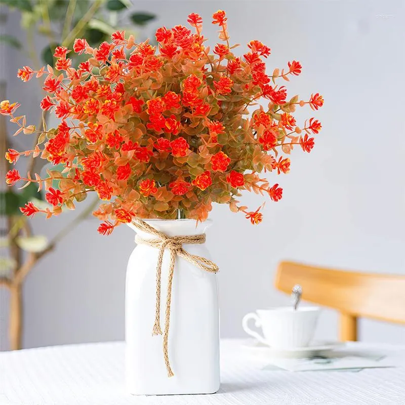 Dekorative Blumen Romantische künstliche Herbst Outdoor Herbst gefälschte Kunststoffpflanze für Hochzeit Hausgarten Thanksgiving Weihnachtsdekoration