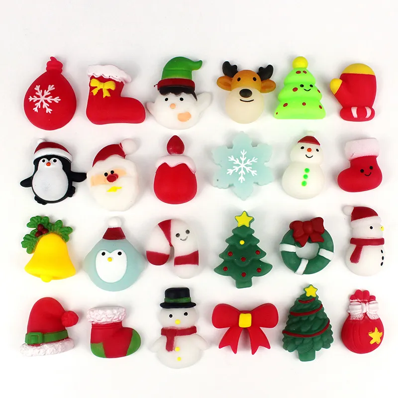 Kawaii Squishies Mochi Squishy Spielzeug für Kinder Weihnachten Mini Spielzeug zum Stressabbau Klassenzimmer Preise Geburtstagsgeschenk Goodie Bag Stuffers