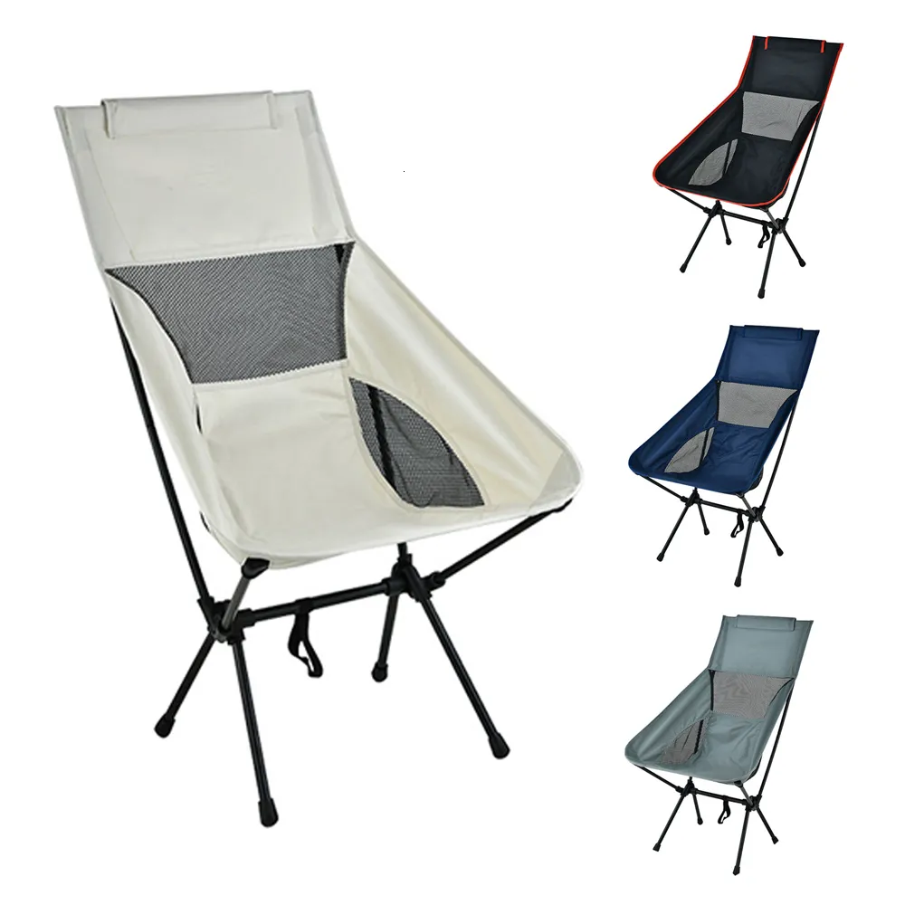 Лагерная мебель на открытом воздухе портативное складное кресло Ультрасолостное кресла для кемпинга рыбалка для барбекю Travel Beach Peling Pecnic Seat Tools 230831