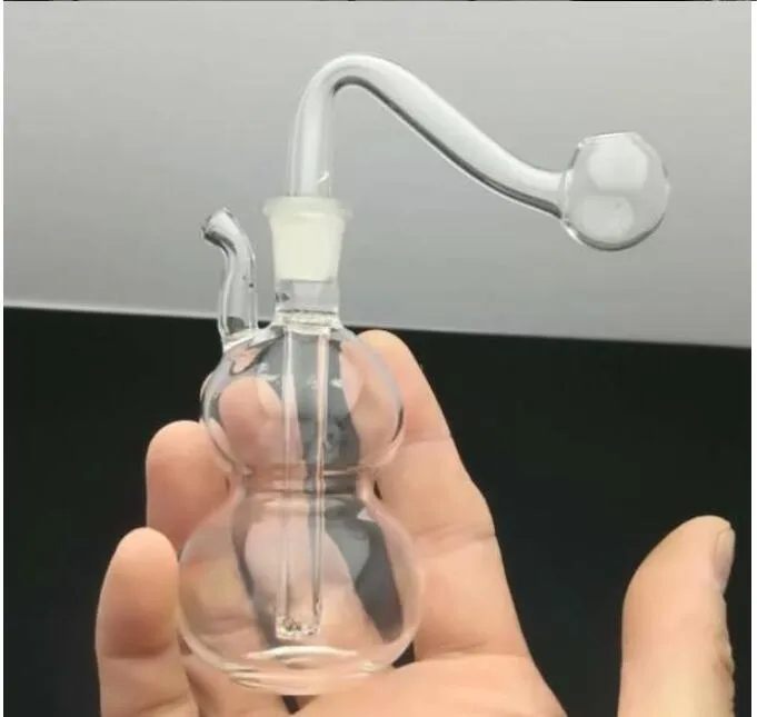 Mini bottiglia d'acqua in vetro zucca Bong in vetro Bruciatore Tubi per acqua in vetro Rigs Fumatori