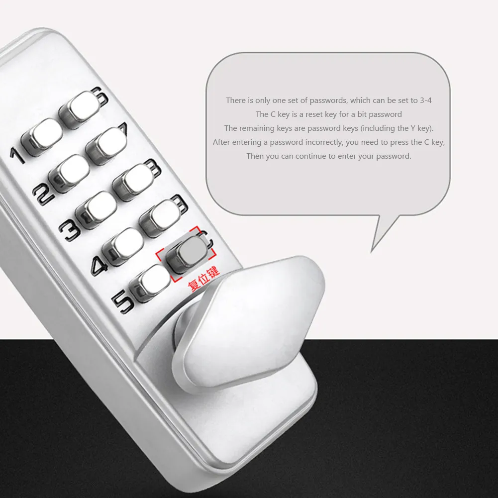 DHgate.com:Sturdy Metal Key Lock Mechanical Code Door Handle ...