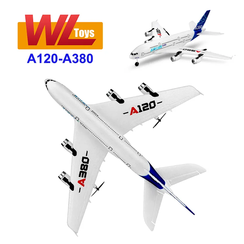 Aeronave Modle WLtoys XK A120 Airbus RC Avião Avião Drone UAV Brinquedos para meninos Mini Controle Remoto Quadrocopter Modelo Grande Modelo Presente 230830