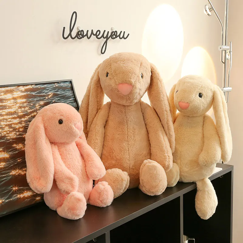 35-55CM Resurrection Festival Plush Toy Rabbit Dolls Rabbits Långtöa kanindockor Lugande tygdockan Girl Sleeping Pillow Pillow GRATIS UPS