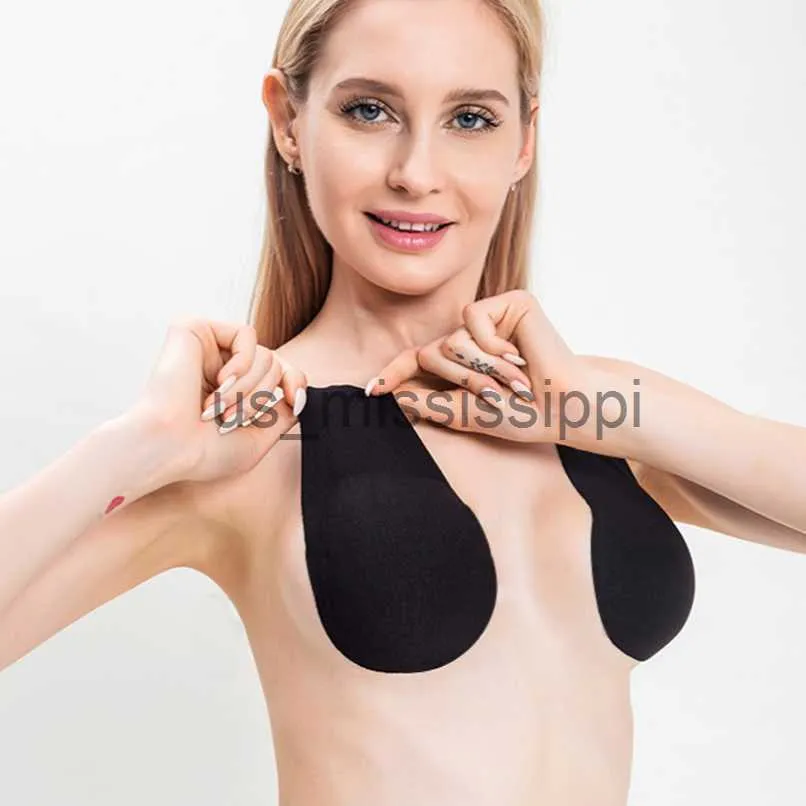 Womens Silicone Self-adhesive Nipple Covers Breast Enhancer Bra Pads  Stickers