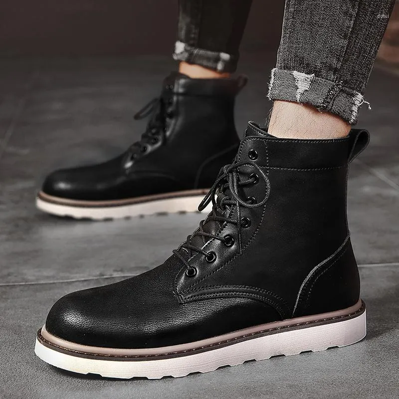 Mens vintage top lace up boots