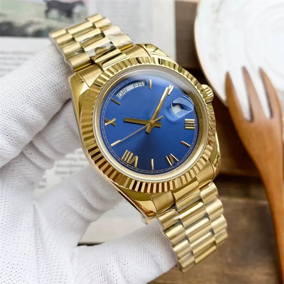 Diseñador De Marca Reloj Para Hombre Moda Día Fecha Relojes De Pulsera  Mecánicos Automáticos Reloj De Lujo Fecha De Cuero Movimiento De Fase Lunar  Hombres Mujeres Relojes De 24,17 €