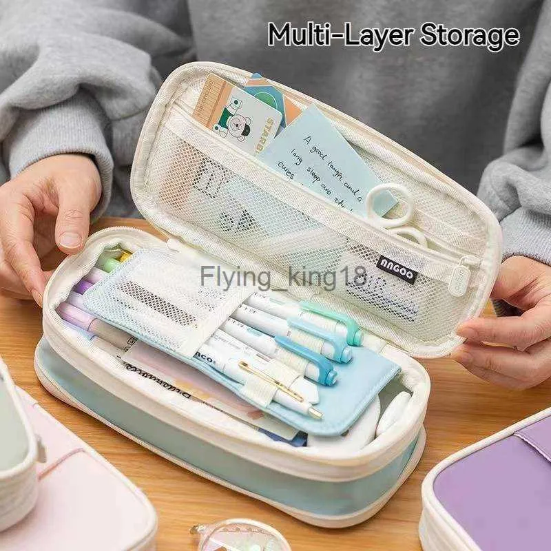 Wholesale Large Capacity Aesthetic Large Storage Pencil Case For