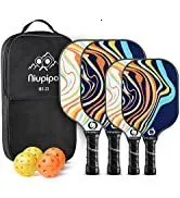 Niupipo Pickleball Paddles, Parent, Child Pickleball Set, USAPA Approved Pickleball Paddles 4 Pac...