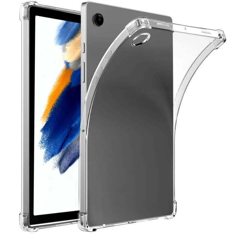 Samsung Galaxy Tab A8 10.5インチSM-X200 X205 2022 2021透明なTPUカバー超薄型保護カバーのクリアケース