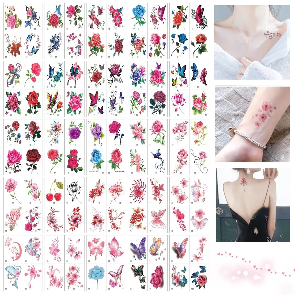 Sticker Tatto Design DHgate.com:Waterproof Floral Body Art Tattoo Stickers | 100 Unique ...