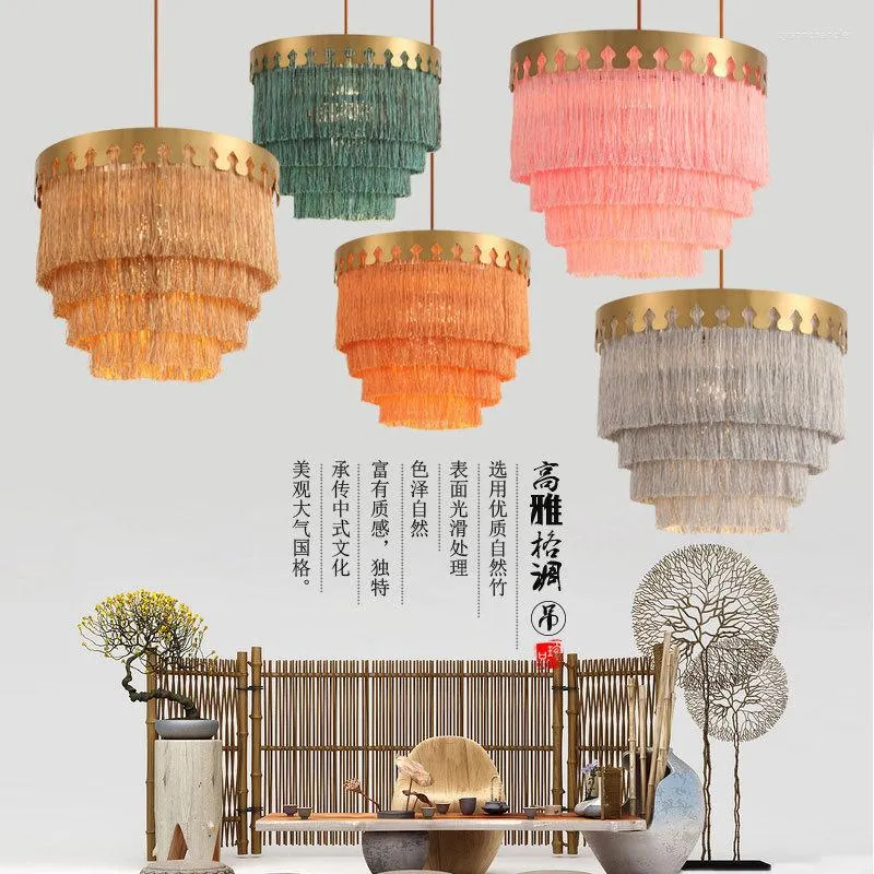 Pendant Lamps Postmodern Light Luxury Tassel Chandelier Designer Creative Decorative Lighting Nordic Living Room Bedroom Ceiling