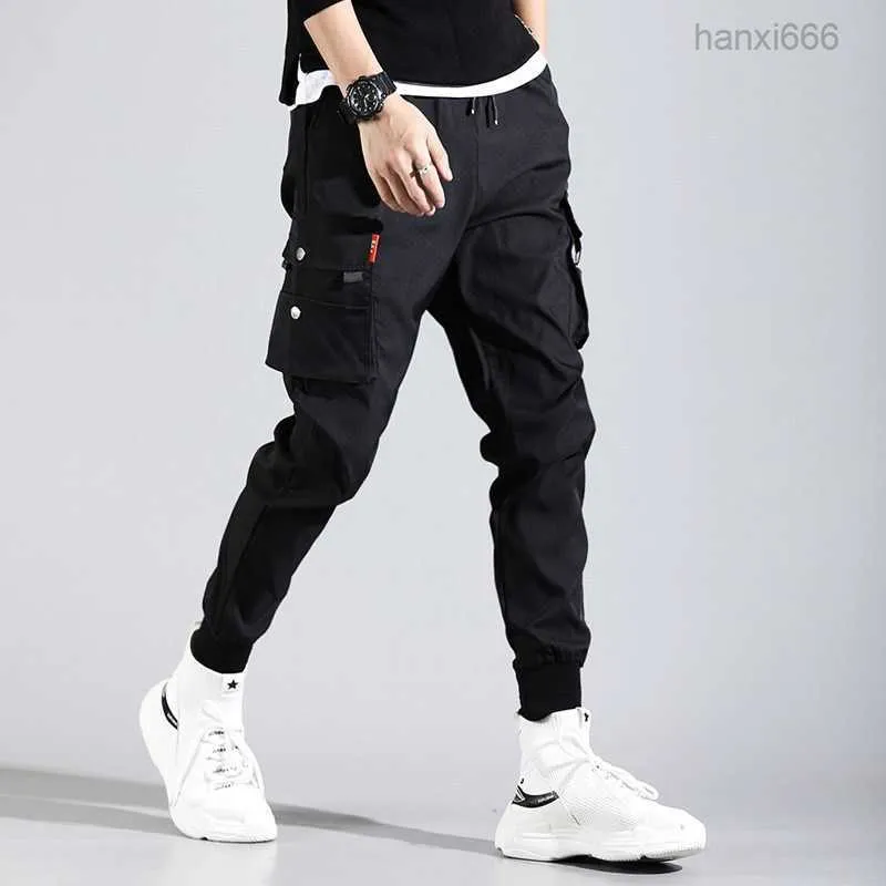 Hip Hop Männer Pantalones Hombre High Street Kpop Casual Cargo mit Viele Taschen Jogger Modis Streetwear Harajuku