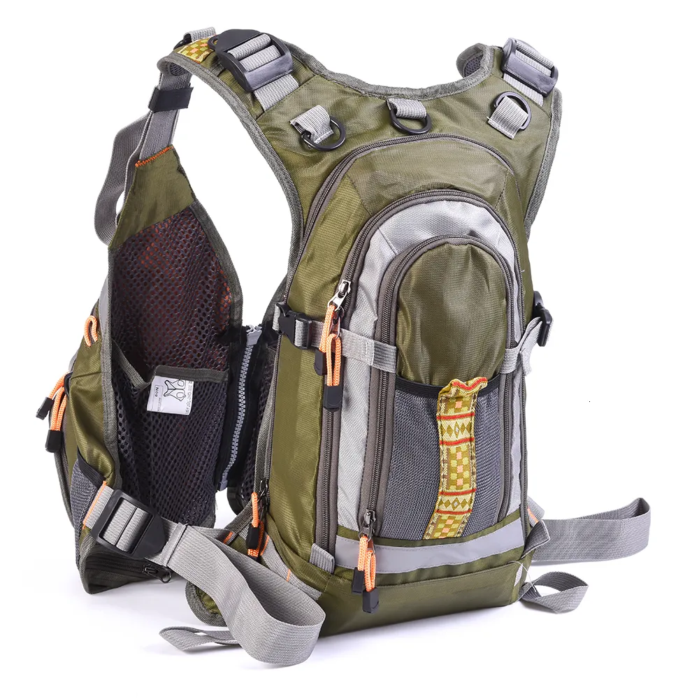 Outdoor Bags Mesh Fly Fishing Backpack Vest Multifunctional