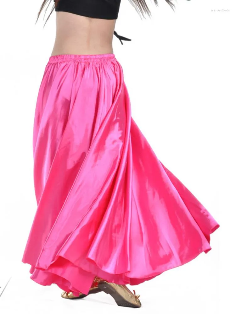 Scen Wear Solid Color Oriental Dancing Modern Dance Kirts Urban High midjeflickan Dräkt Belly Jazz Flamco Dancer Latin Clothes