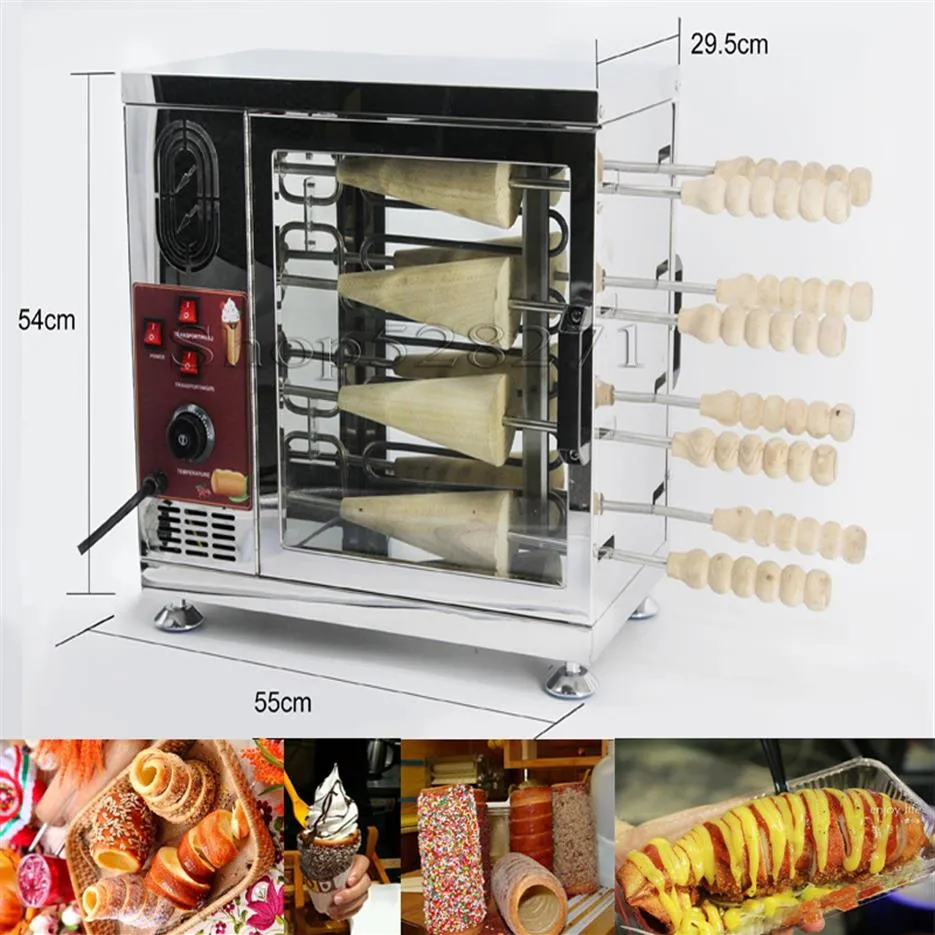 Hongaarse schoorsteen cake gebak oven grill machine kurtos kalacs kurtoskalacs roll maker3165