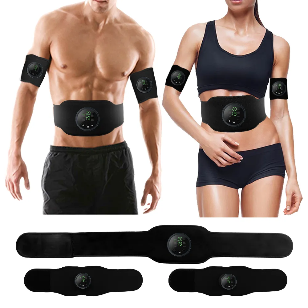 Weitere Massageartikel, Muskelstimulator, EMS, Bauchgurt-Trainer, LCD-Display, Bauchmuskeln, Fitnesstraining, Heim-Fitnessstudio, Gewichtsverlust, Körperschlankheits-Bauchtraining, 230831