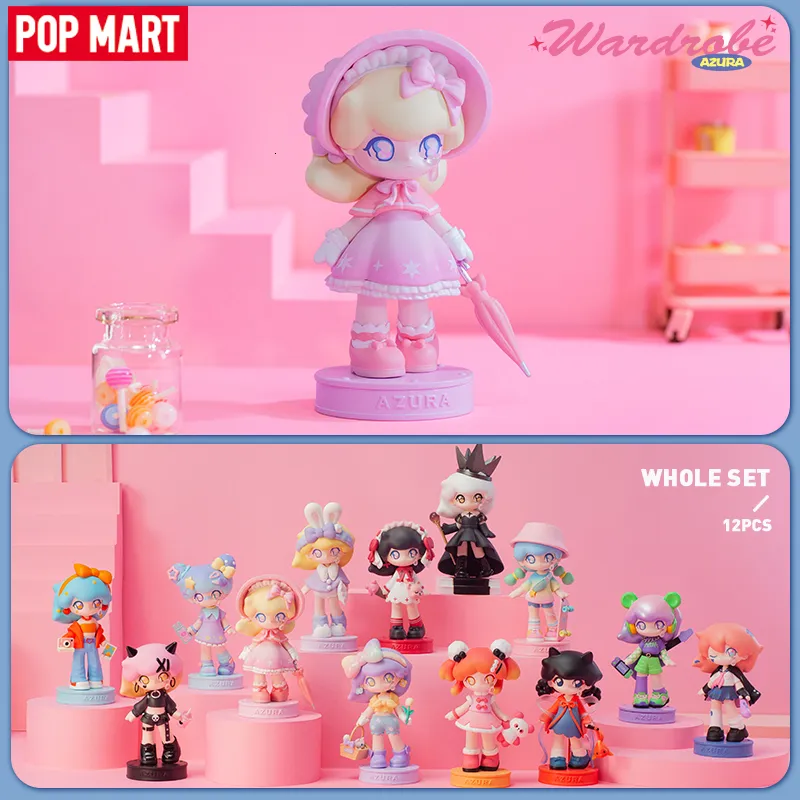 Boîte aveugle POP MART AZURA armoire série boîte mystère 1 PC/12 pièces arrivée boîte aveugle mignon Action Figurine jouet enfants 230831