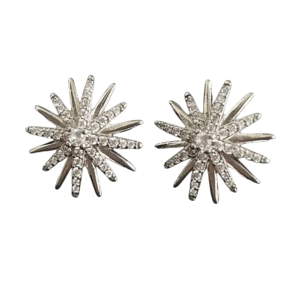 Designer Dy örhängen Luxury Top 925 Sterling Silver Snowflake 5A Zirkonörhängen Tillbehör smycken Högkvalitativ High-End-mode Romantisk valentinsdag gåva