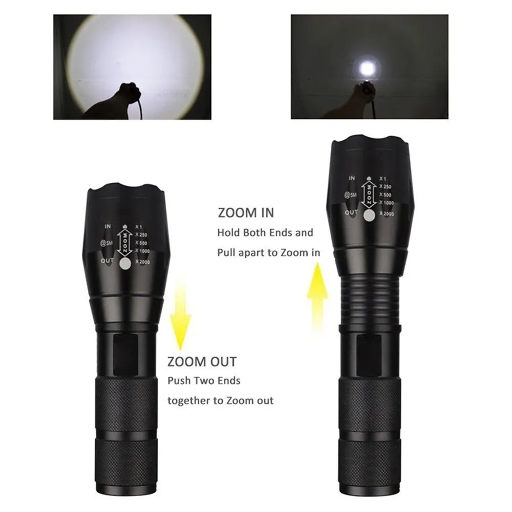 Mini Lampe Torche 3 Modes Pour Camping 9 V 6 Led - Maison