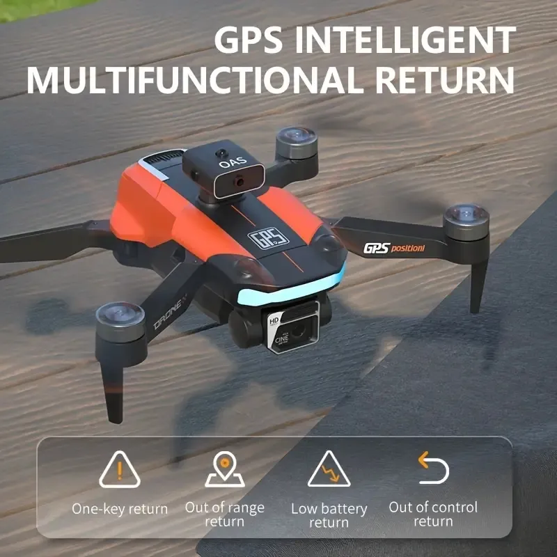 Drone GPS intelligente: evitamento degli ostacoli, telecomando, fotografia gestuale, motore brushless, modalità senza testa, ritorno intelligente con un tasto