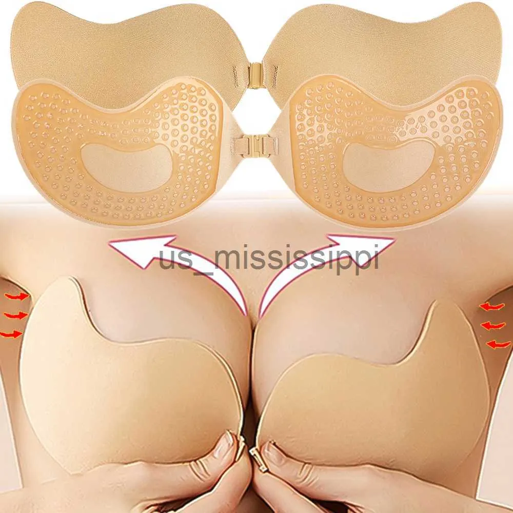 2 Pieces Strapless Bra Women's Adhesive Bra, Push Up Breathable